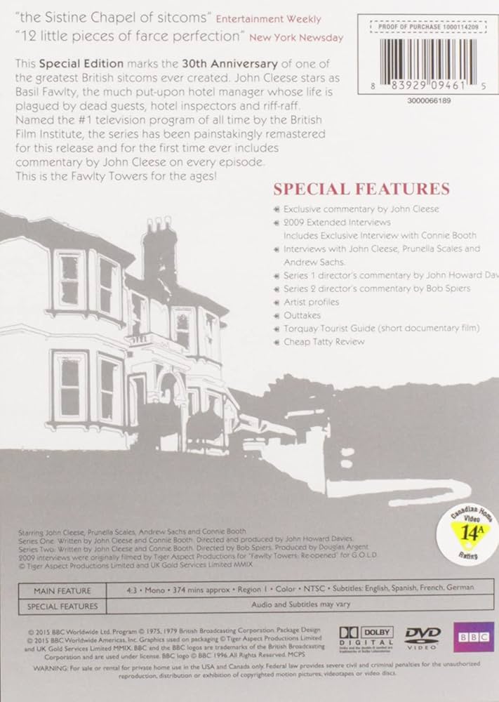 Amazon.com: Fawlty Towers Remastered Special Edition (DVD